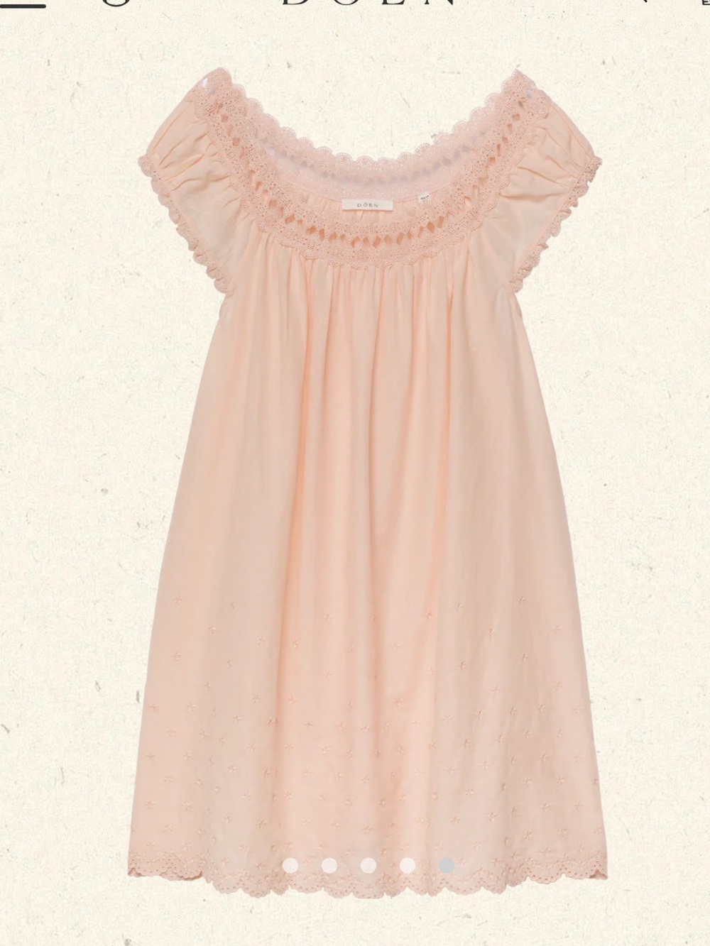 Doen Lelia Nightgown in Peach Sorbet